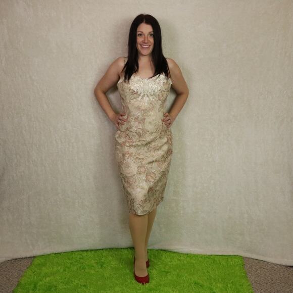 Vintage 80s Lorrie Kabala 2 Piece Set, Midi Skirt and Corset Top, 12 - Picture 1 of 5